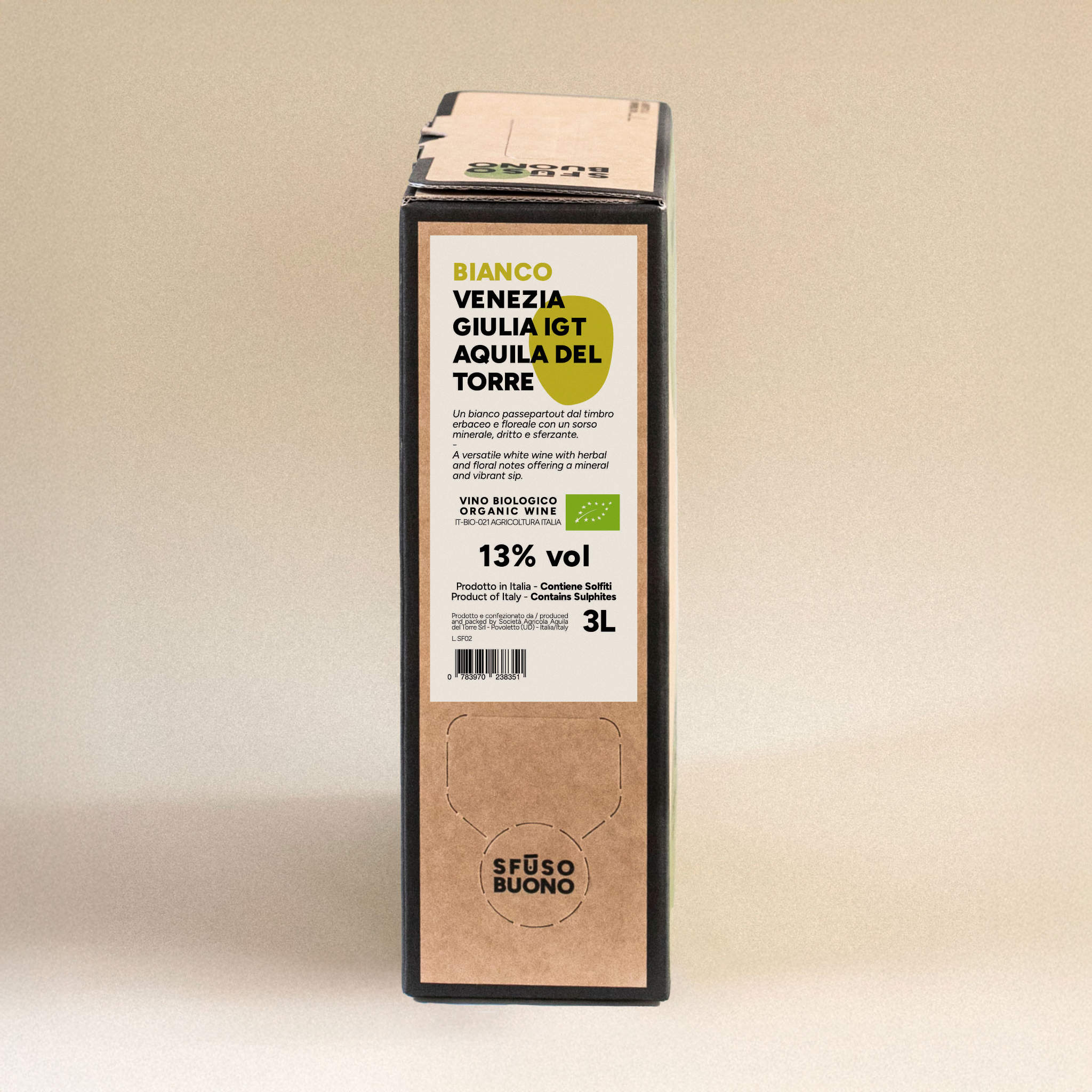 Bianco Venezia Giulia IGT Organic 3L - Aquila del Torre