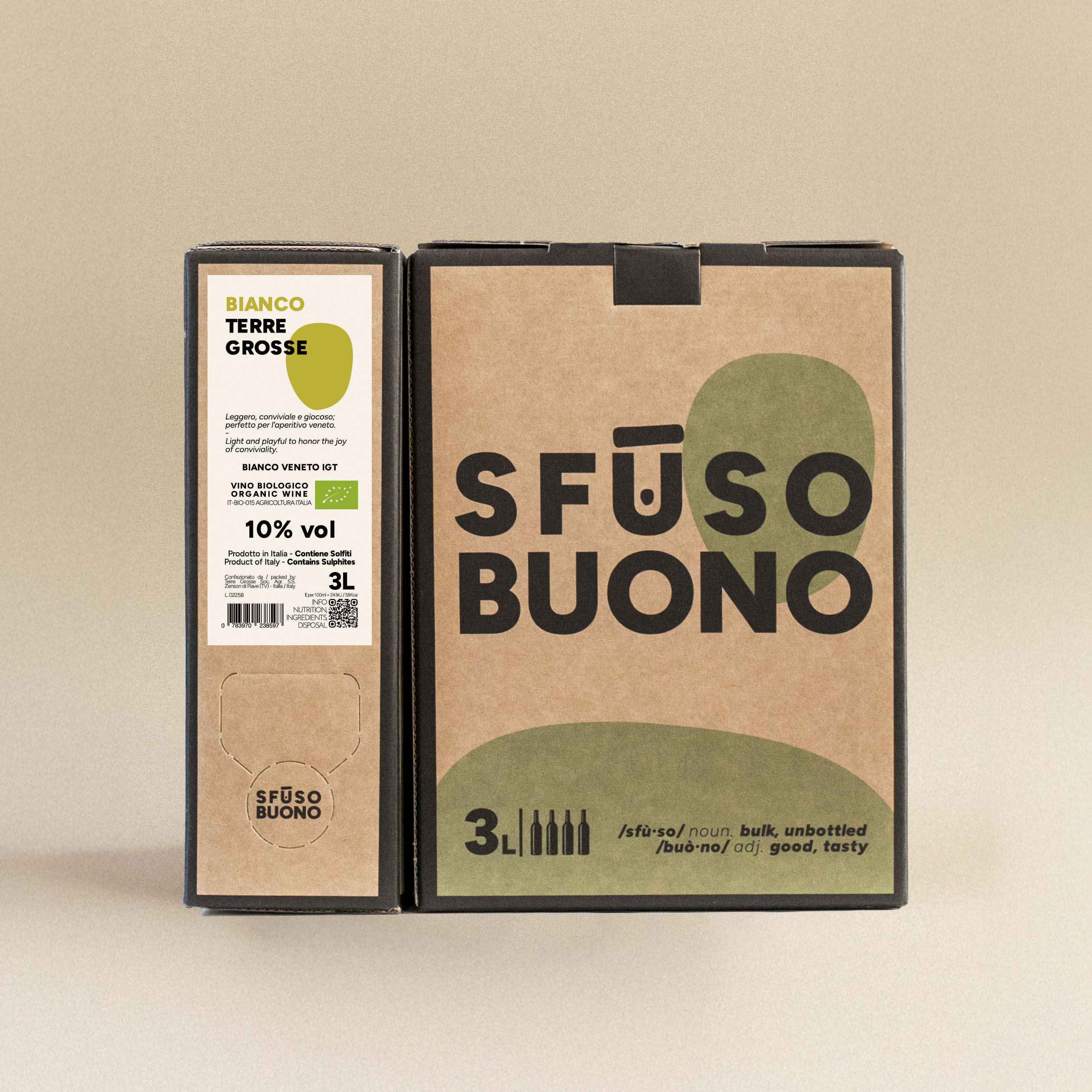 Bianco Veneto IGT Organic 3L - Terre Grosse