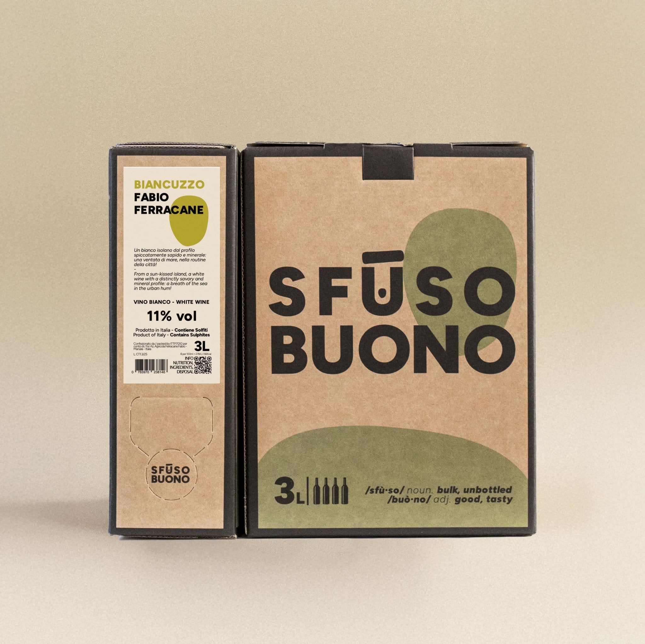 Biancuzzo White Wine 3L - Fabio Ferracane