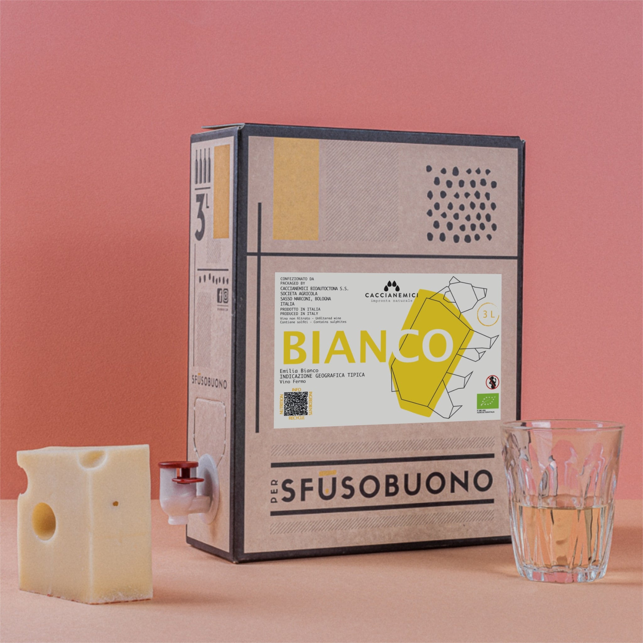 Bianco Emilia IGT Organic 3L - Caccianemici