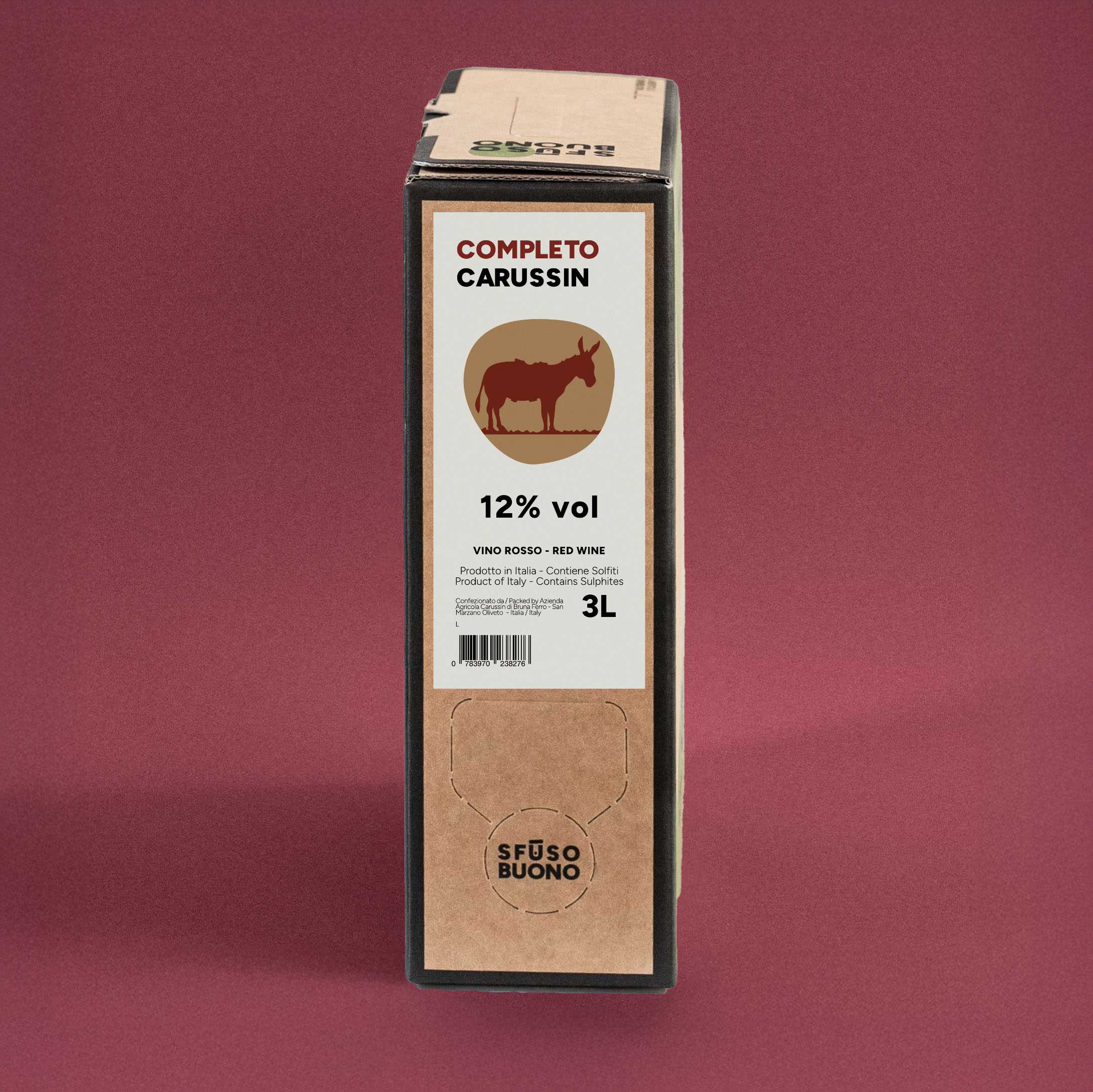 Completo Vino Rosso 3L - Carussin