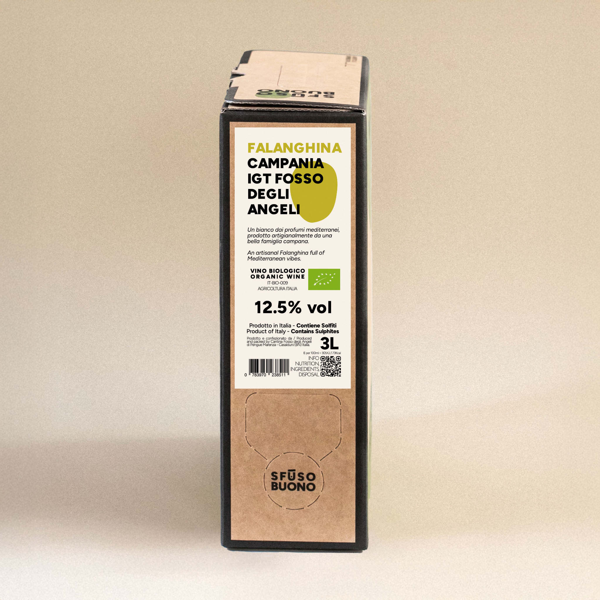 Falanghina Campania IGT Organic 3L - Fosso degli angeli