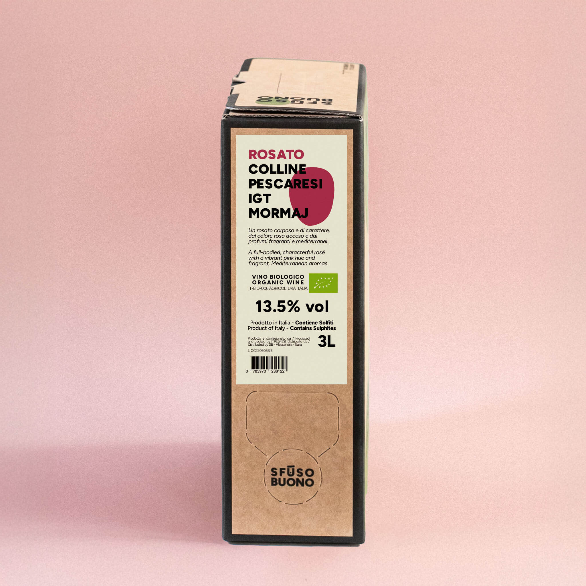 Rosato Colline Pescaresi IGT Organic 3L - MorMaj