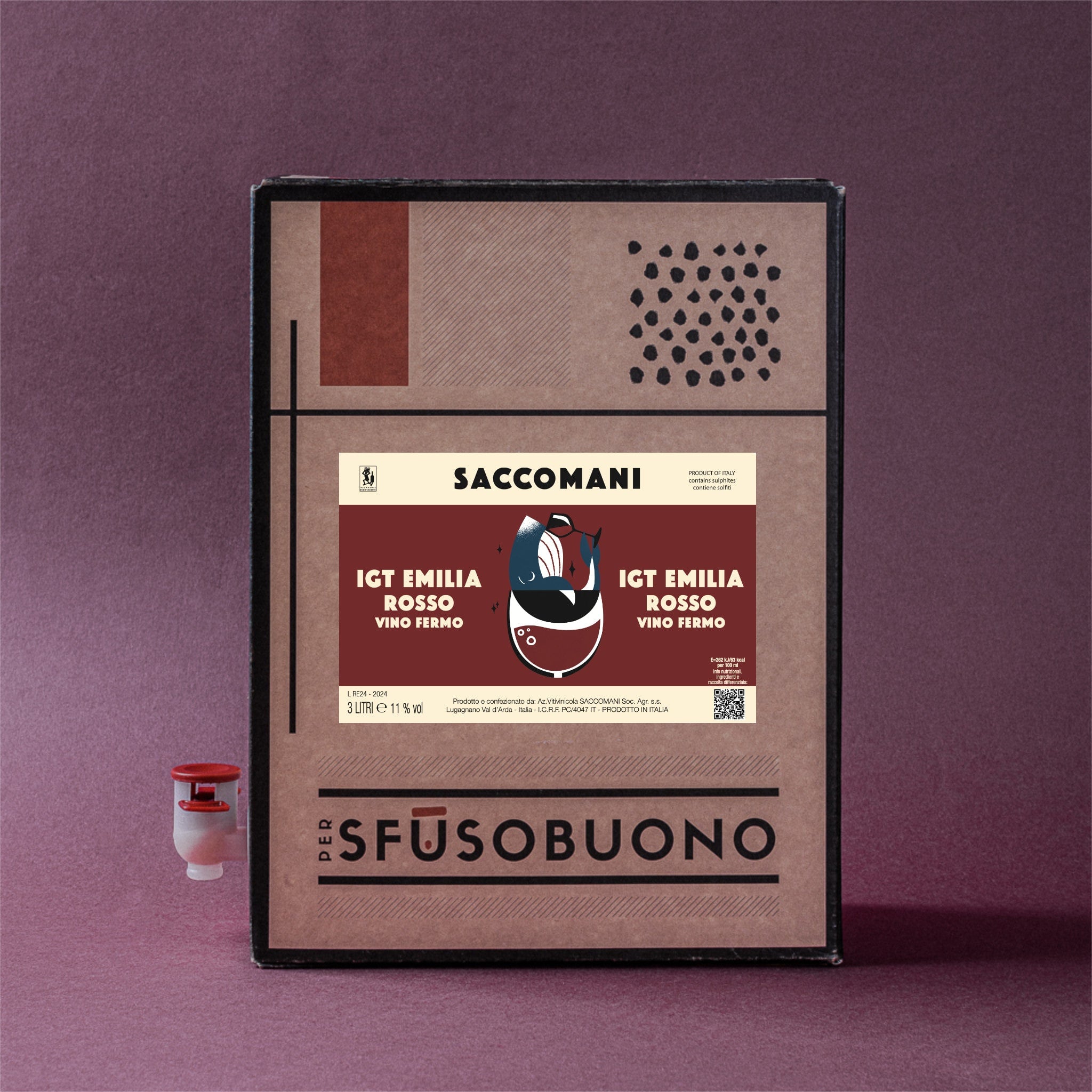 Red Emilia IGT 3L - Saccomani