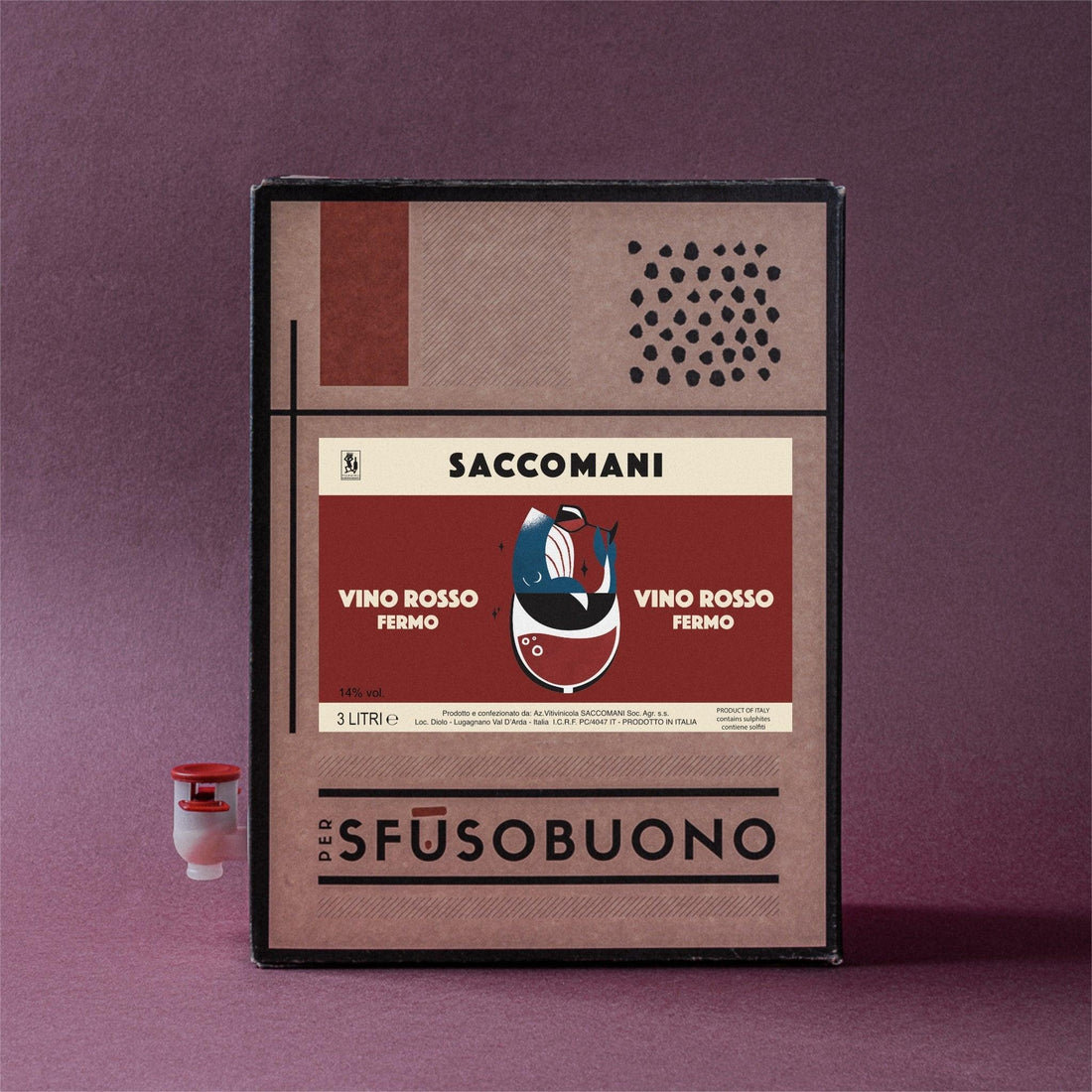 Vino Rosso Emilia-Romagna 3L - Saccomani - Sfusobuono
