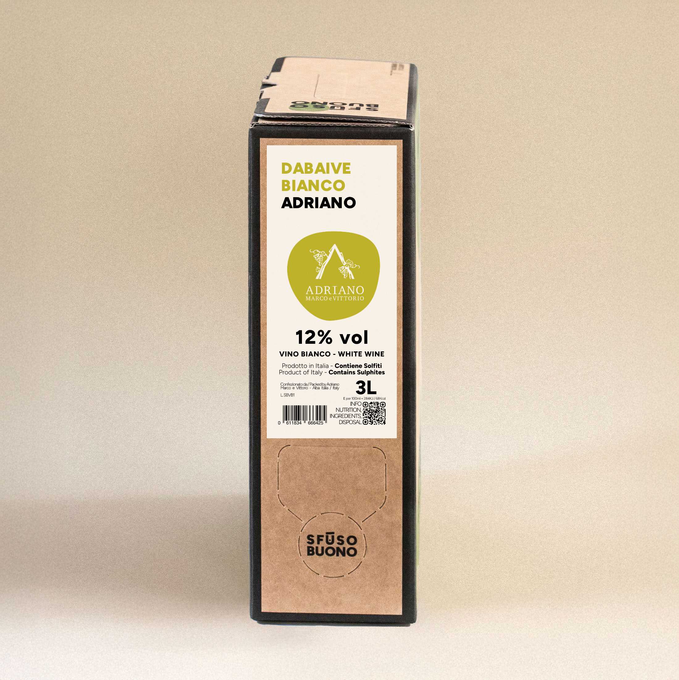 Dabaive Bianco Vino Bianco 3L - Adriano