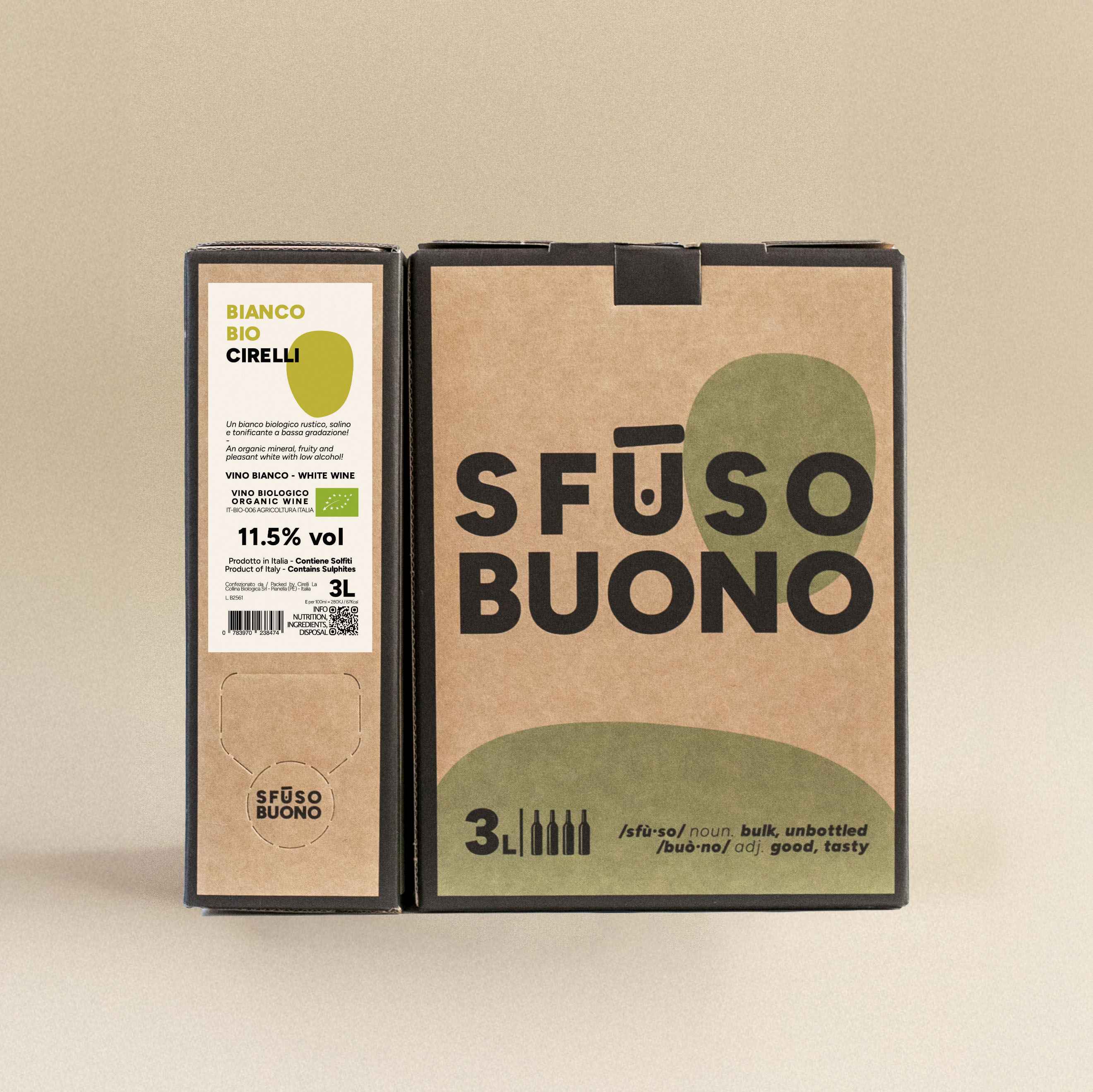 White Wine Organic 3L - Cirelli