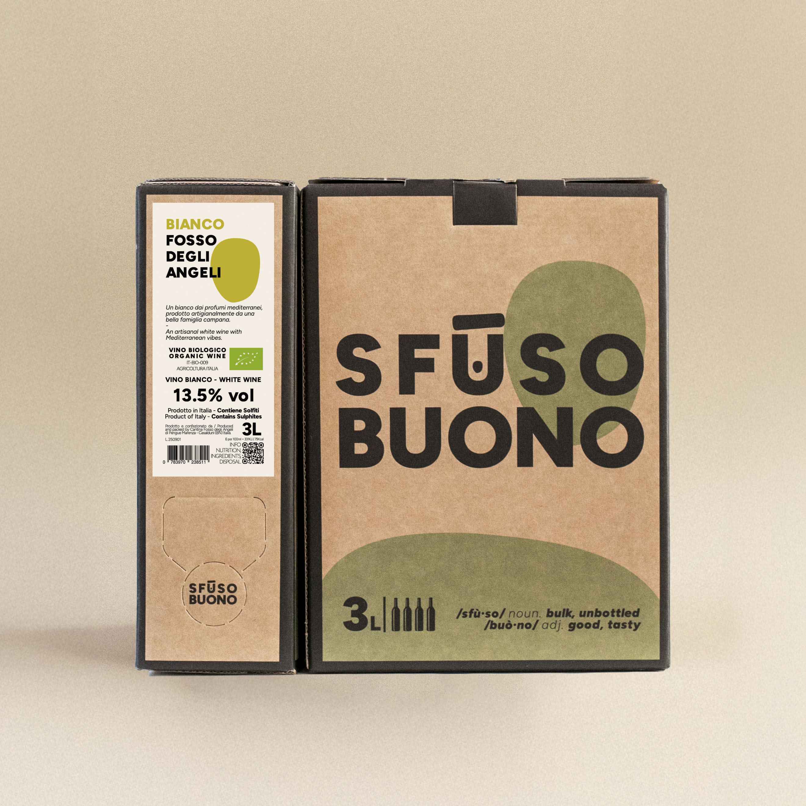 White Wine Organic 3L - Fosso degli Angeli