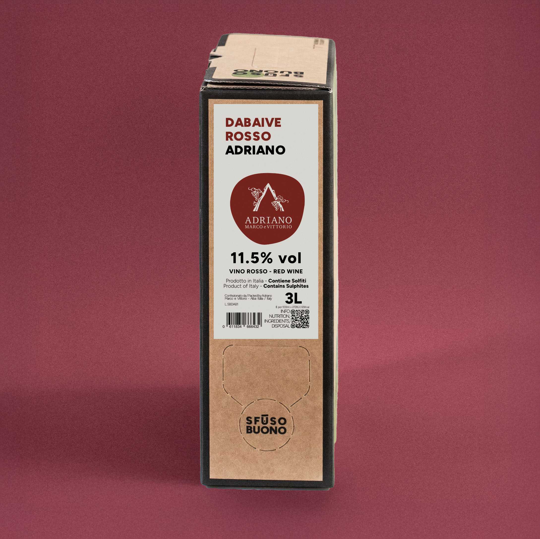 Dabaive Rosso Vino Rosso 3L - Adriano