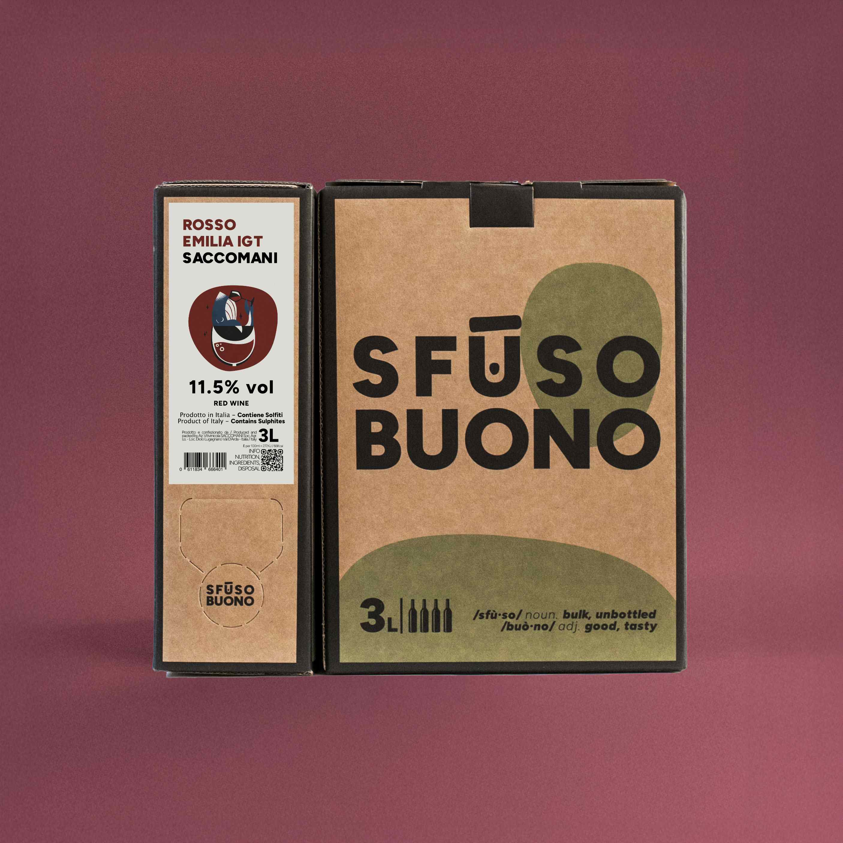 Rosso Emilia IGT 3L - Saccomani