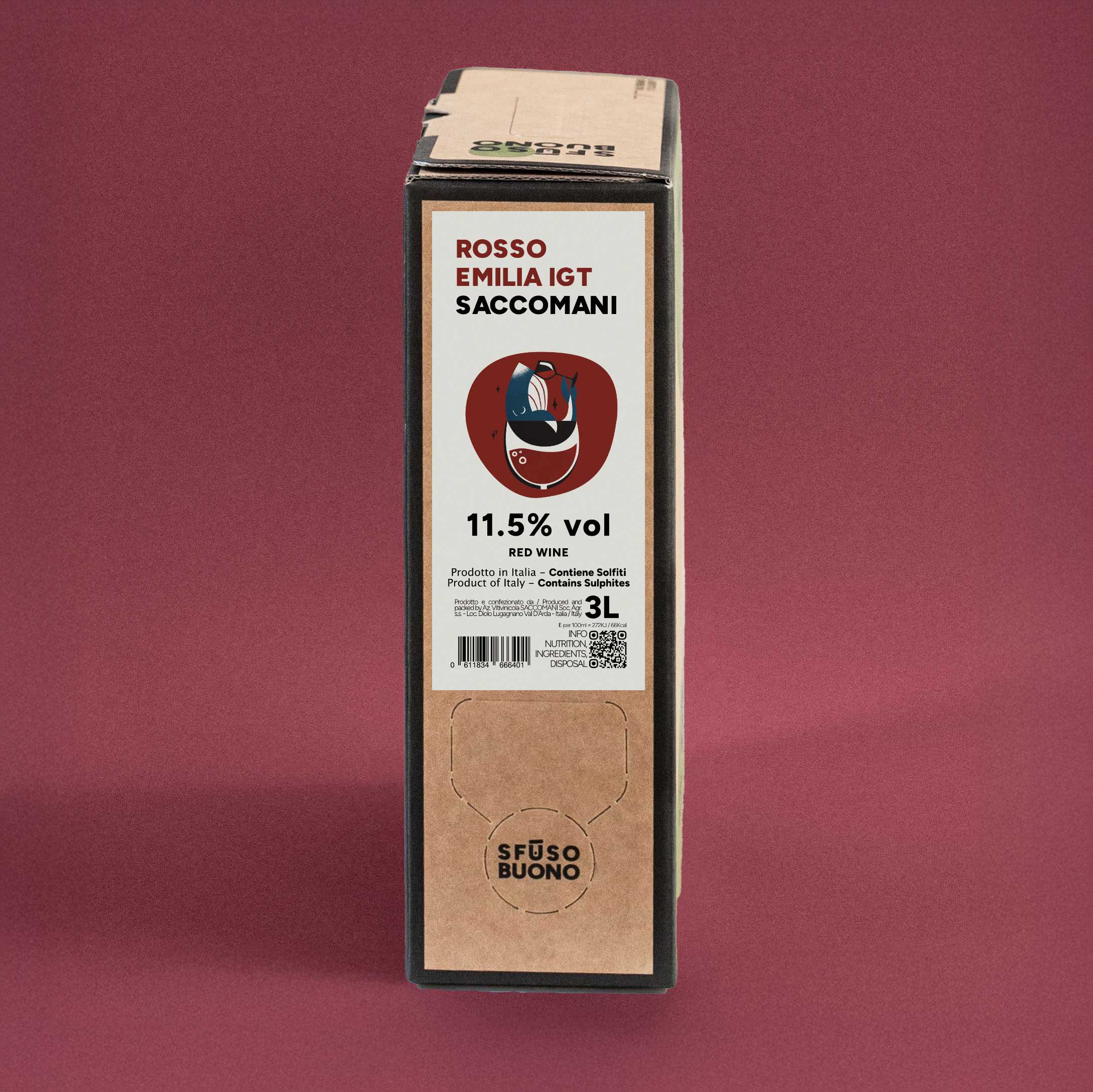 Rosso Emilia IGT 3L - Saccomani