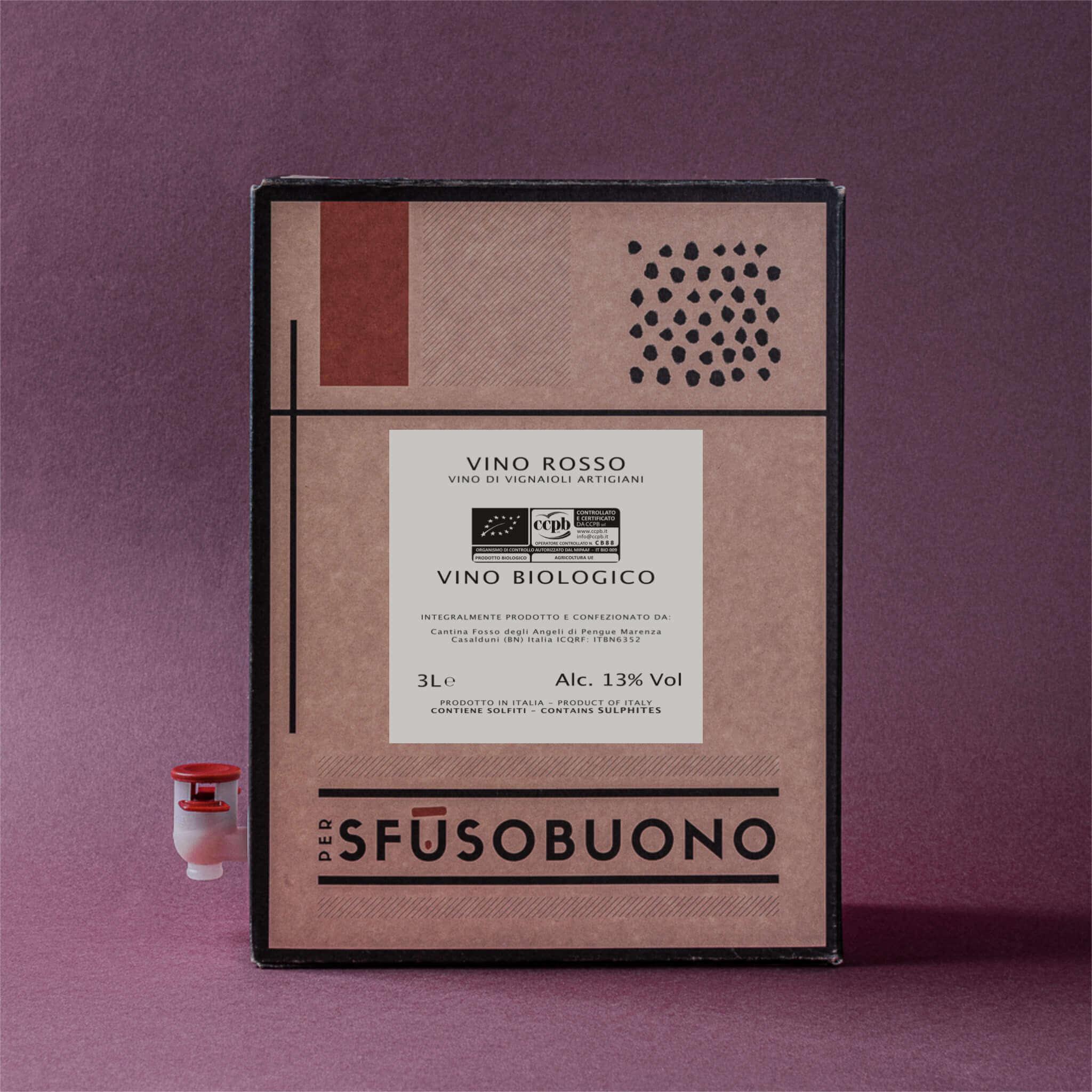 Vino Rosso Campania 3L - Fosso degli Angeli - Sfusobuono