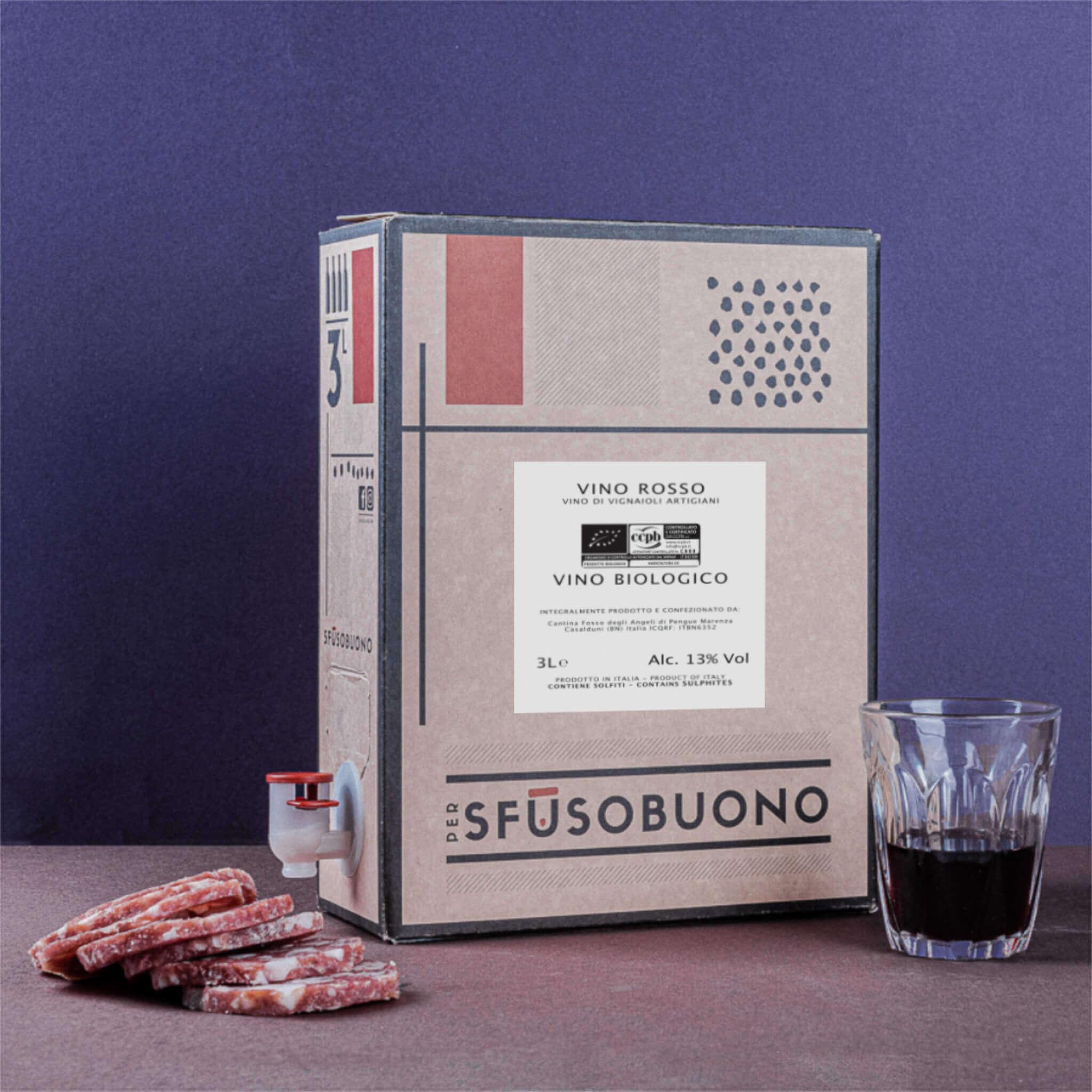 Vino Rosso Campania 3L - Fosso degli Angeli - Sfusobuono