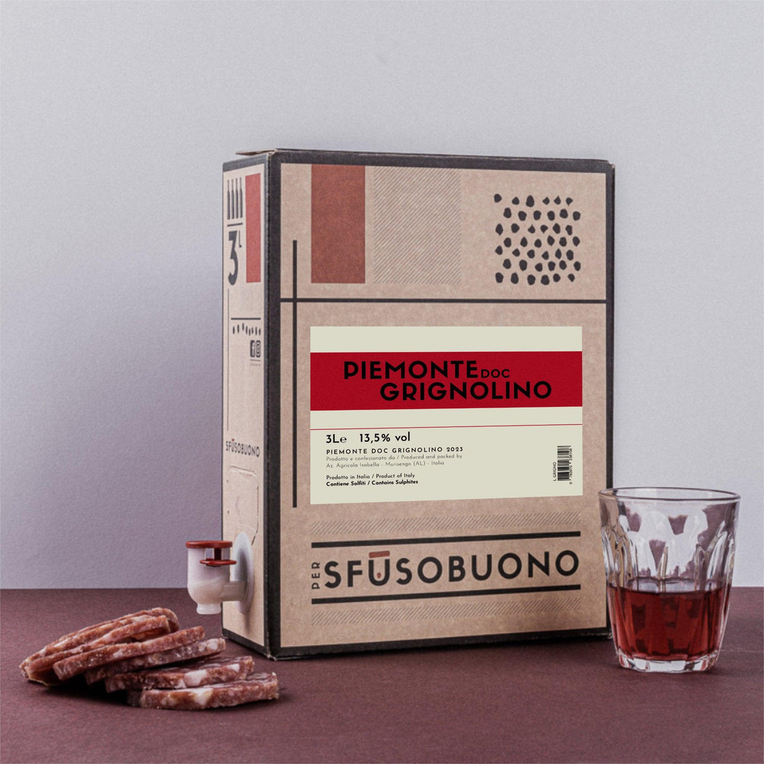 Grignolino Piemonte 3L - Sfusobuono - Bag in Box - Sfusobuono