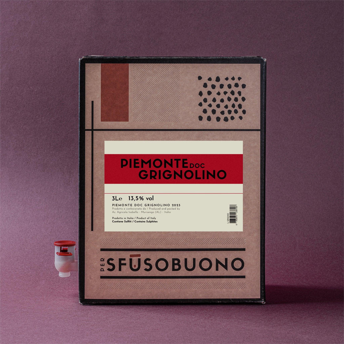 Grignolino Piemonte 3L - Sfusobuono - Bag in Box - Sfusobuono