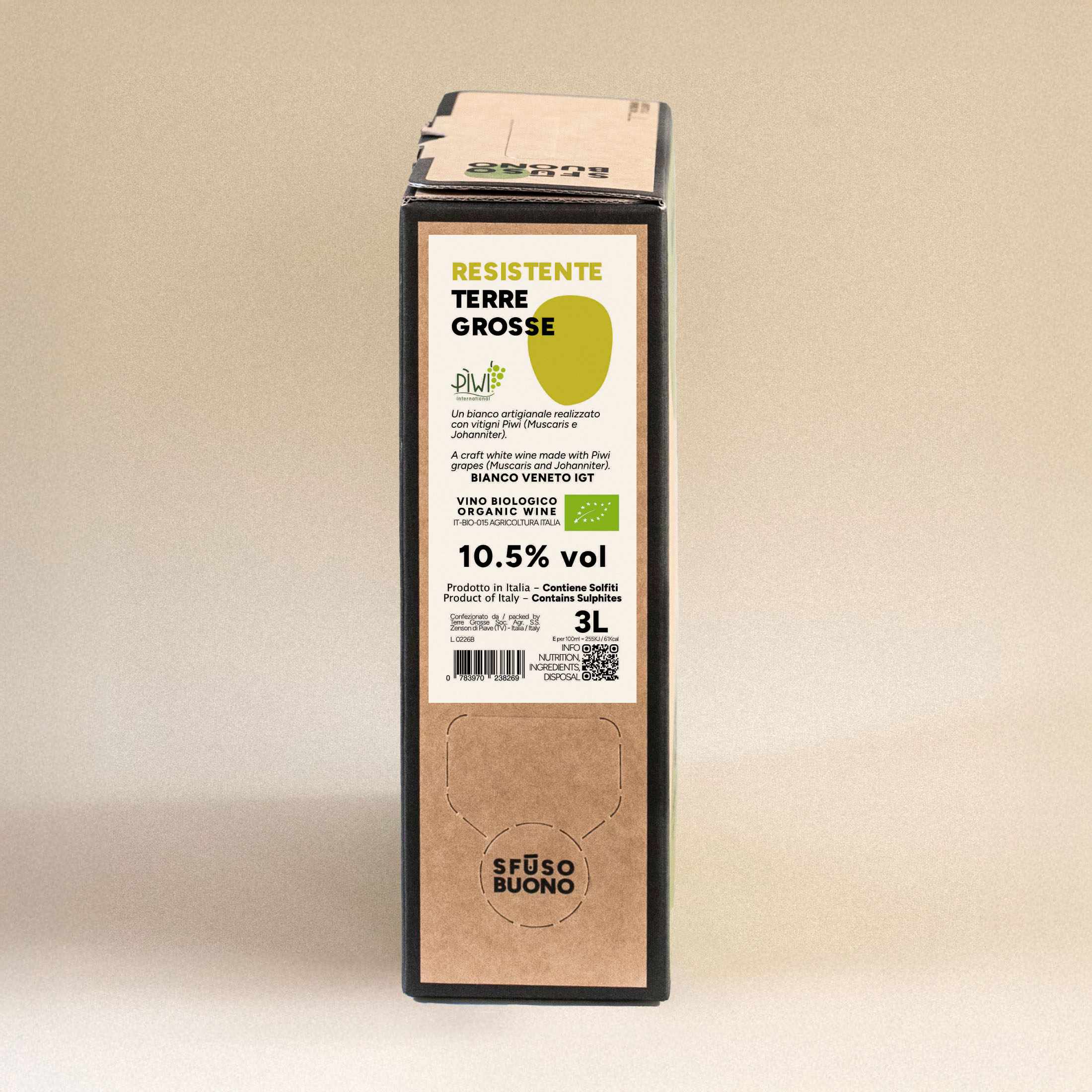 'Resistente' Bianco Veneto IGT Piwi Bio 3L - Terre Grosse