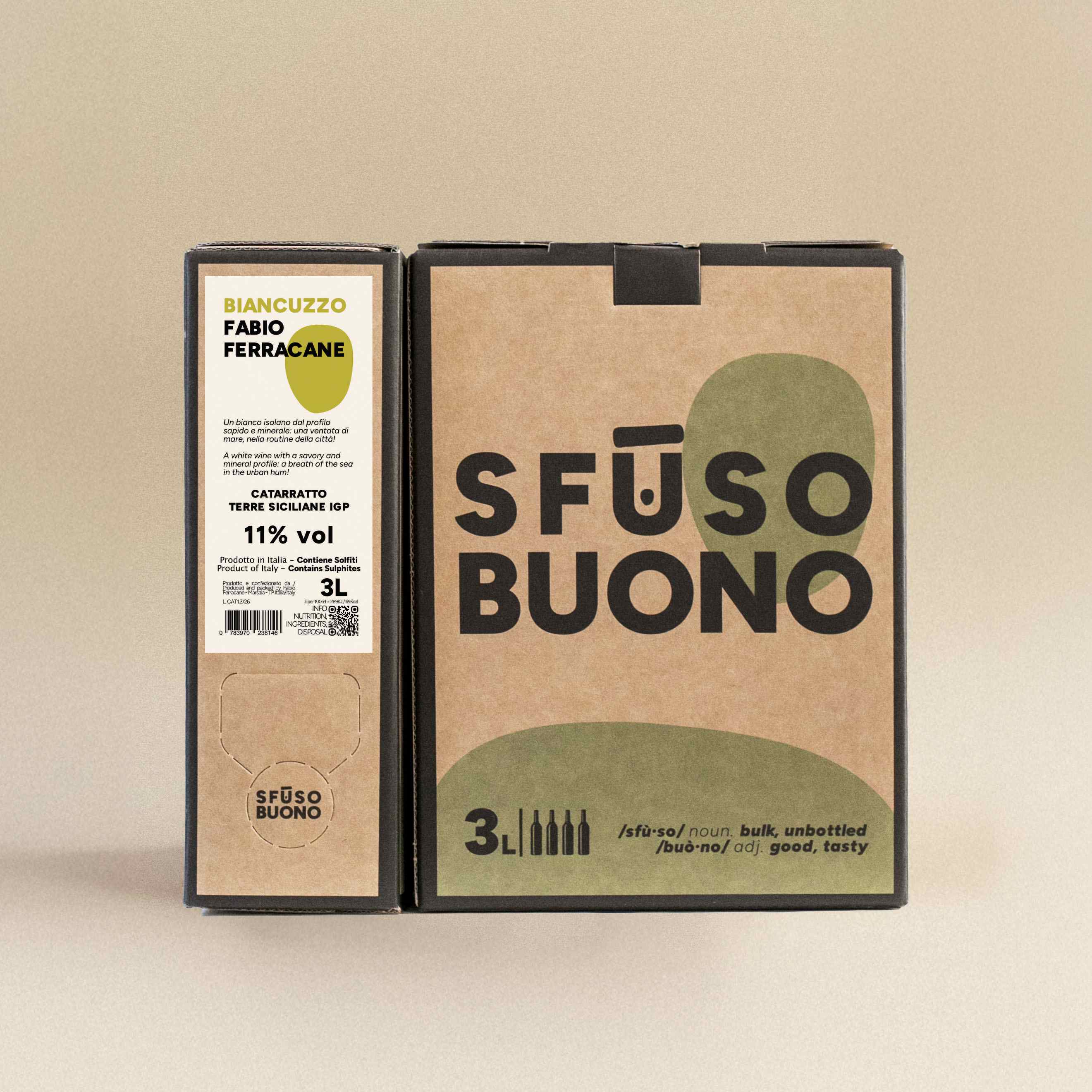 Biancuzzo Catarratto Terre Siciliane IGP 3L - Fabio Ferracane