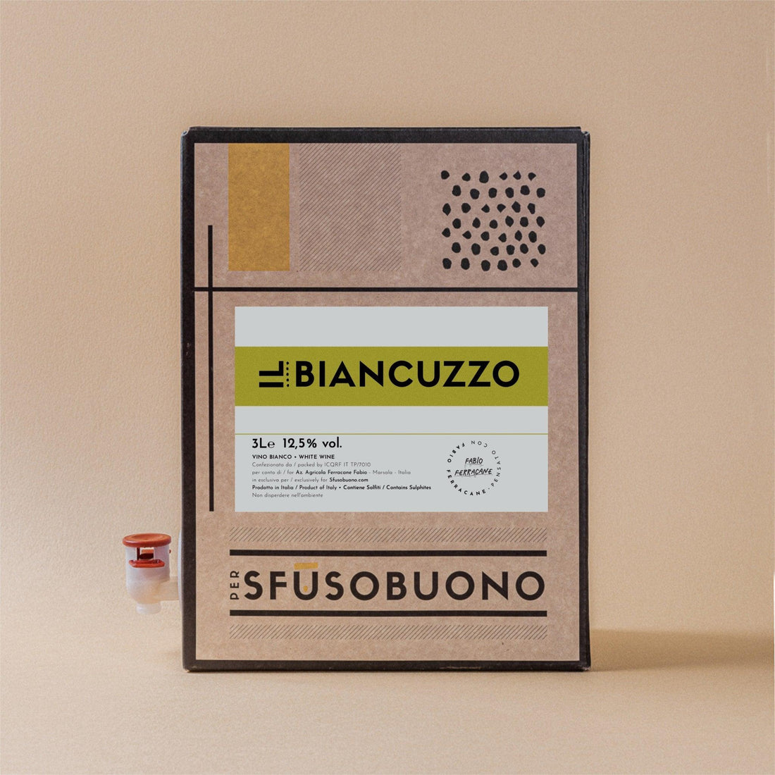 IL 'Biancuzzo' Vino Bianco Sicilia 3L - Fabio Ferracane - Sfusobuono