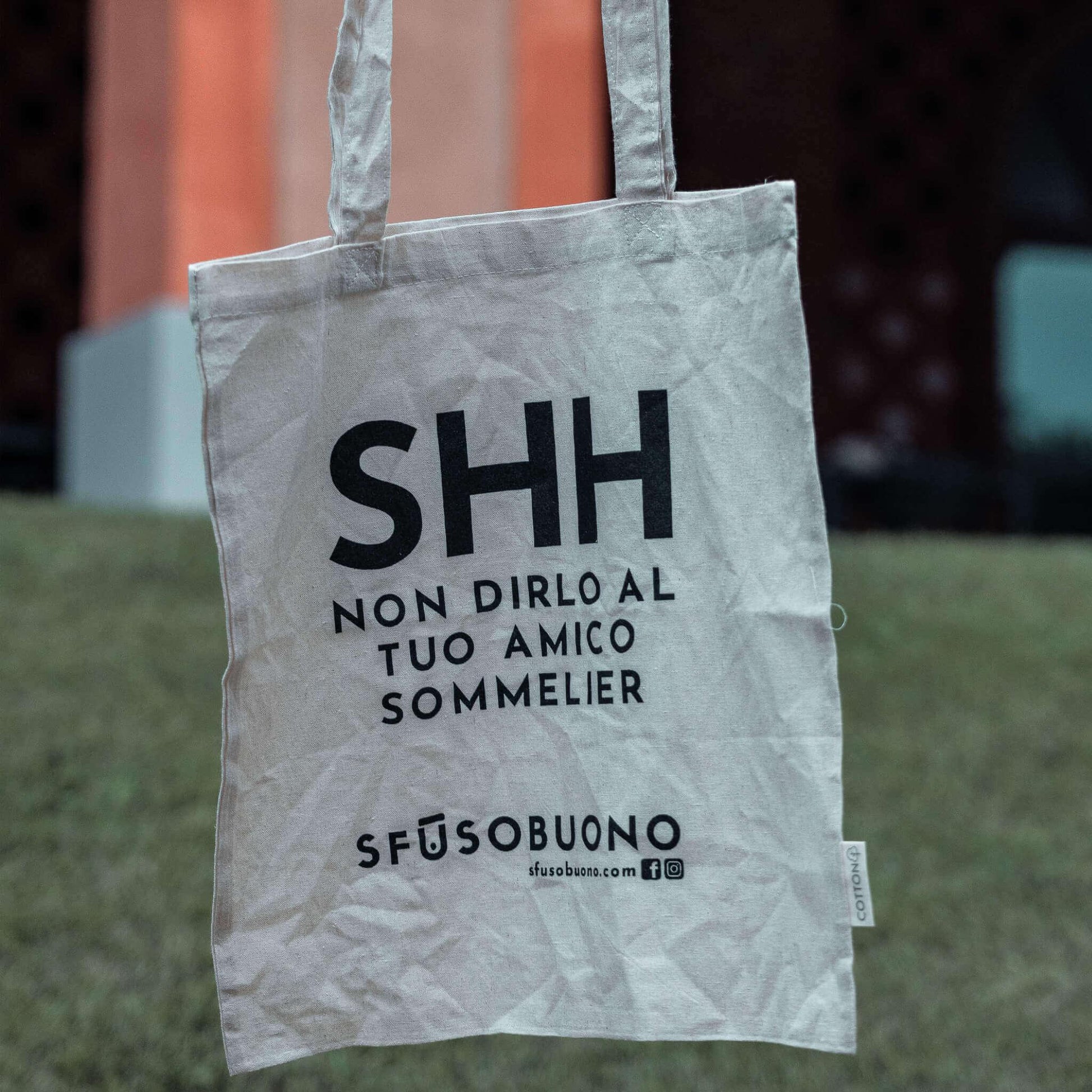 Shopper Cotone Naturale - 'Sommelier' - Sfusobuono