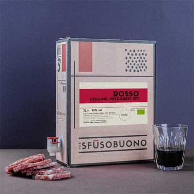 Rosso Colline Pescaresi IGT Abruzzo Bio 3L - MorMaj - Vino Naturale Bag in Box - Sfusobuono