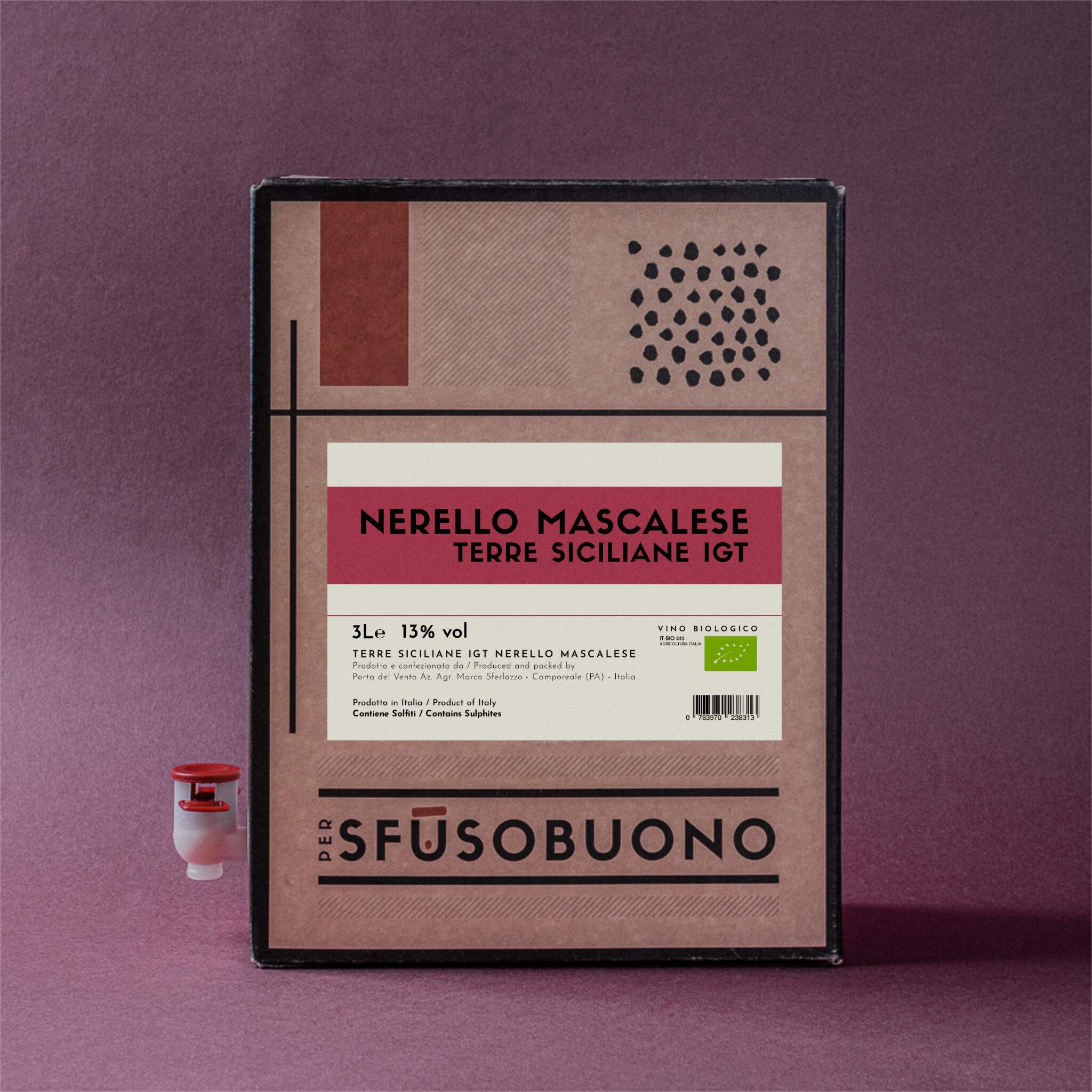 Nerello Mascalese Terre Siciliane IGT Bio 3L - Porta del Vento