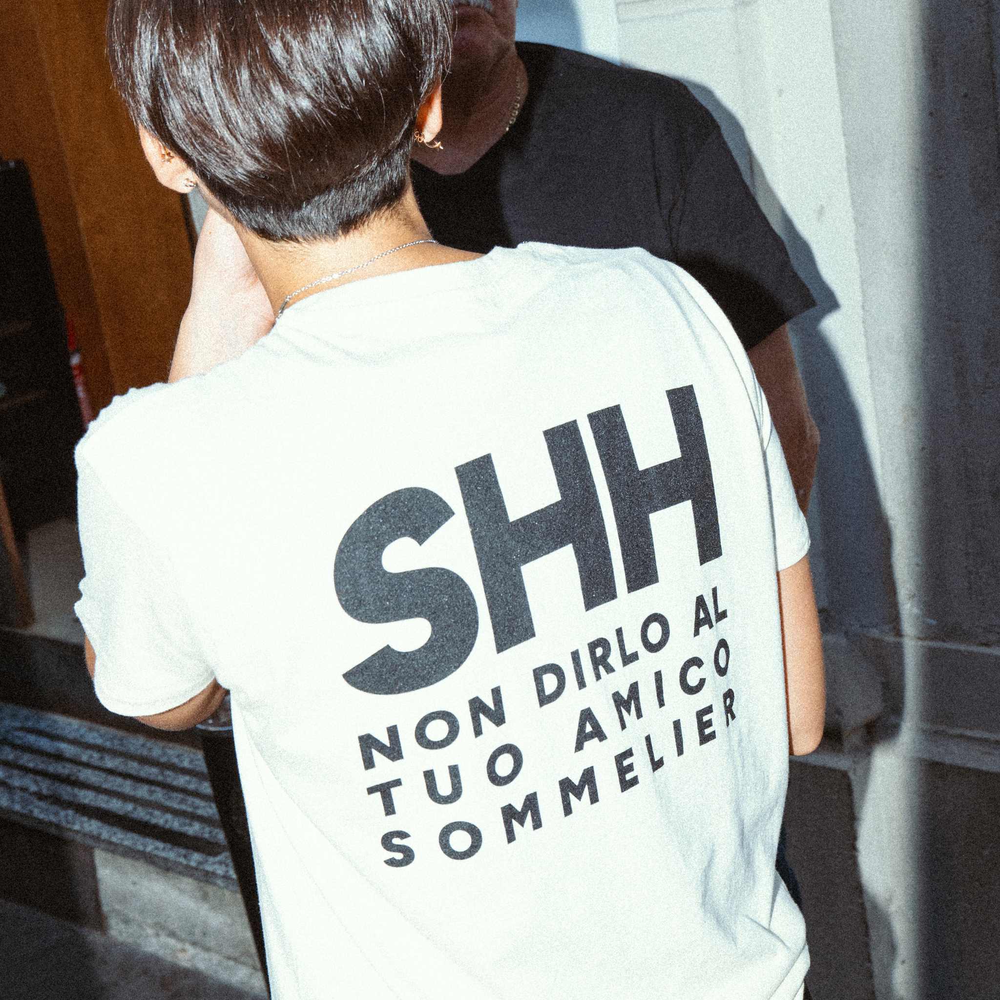 T-Shirt Cotton - 'SHH Non dirlo al tuo amico Sommelier'