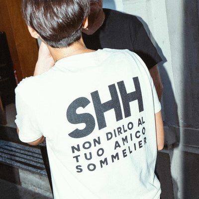 T-Shirt Cotone - 'SHH Non dirlo al tuo amico Sommelier'