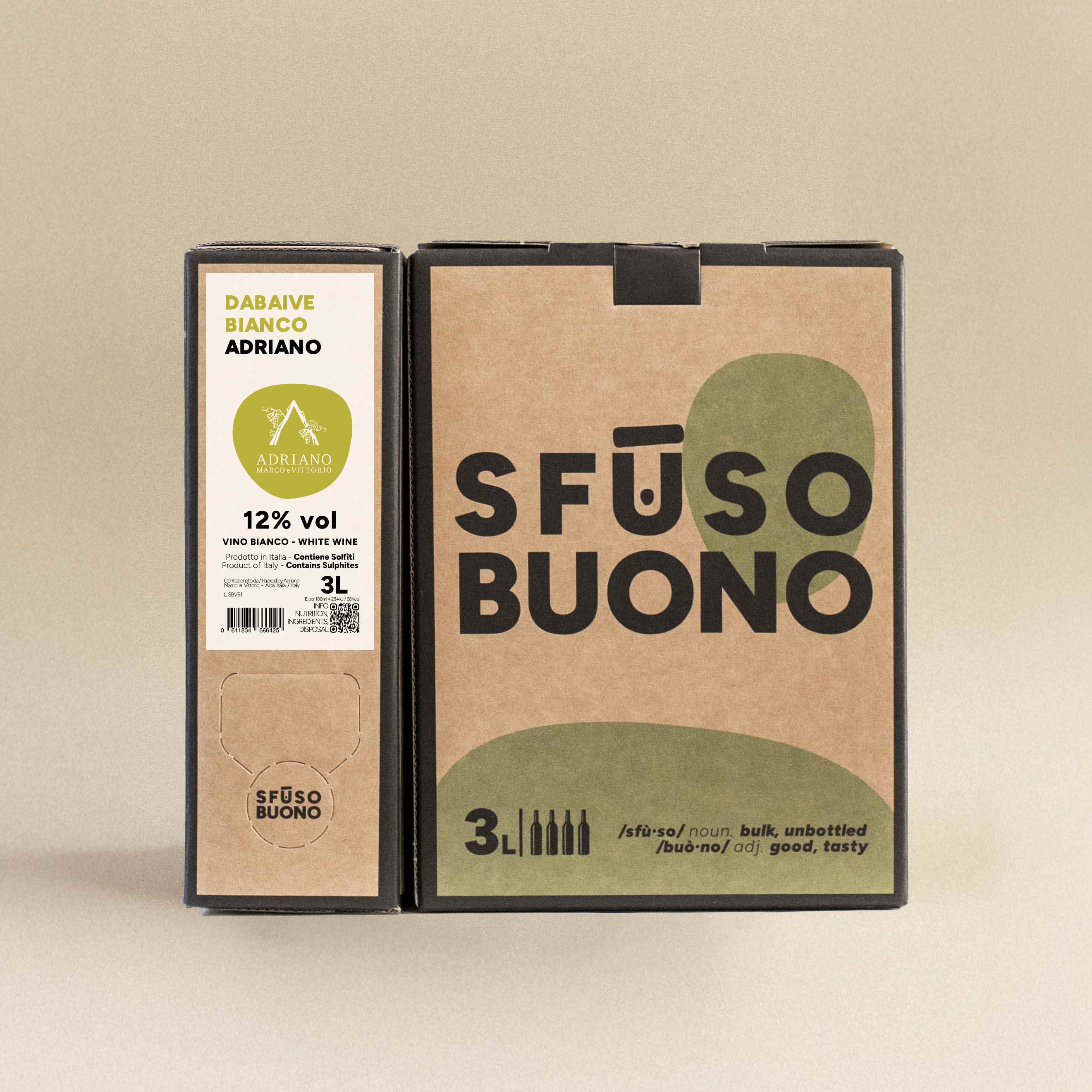 Dabaive Bianco Vino Bianco 3L - Adriano