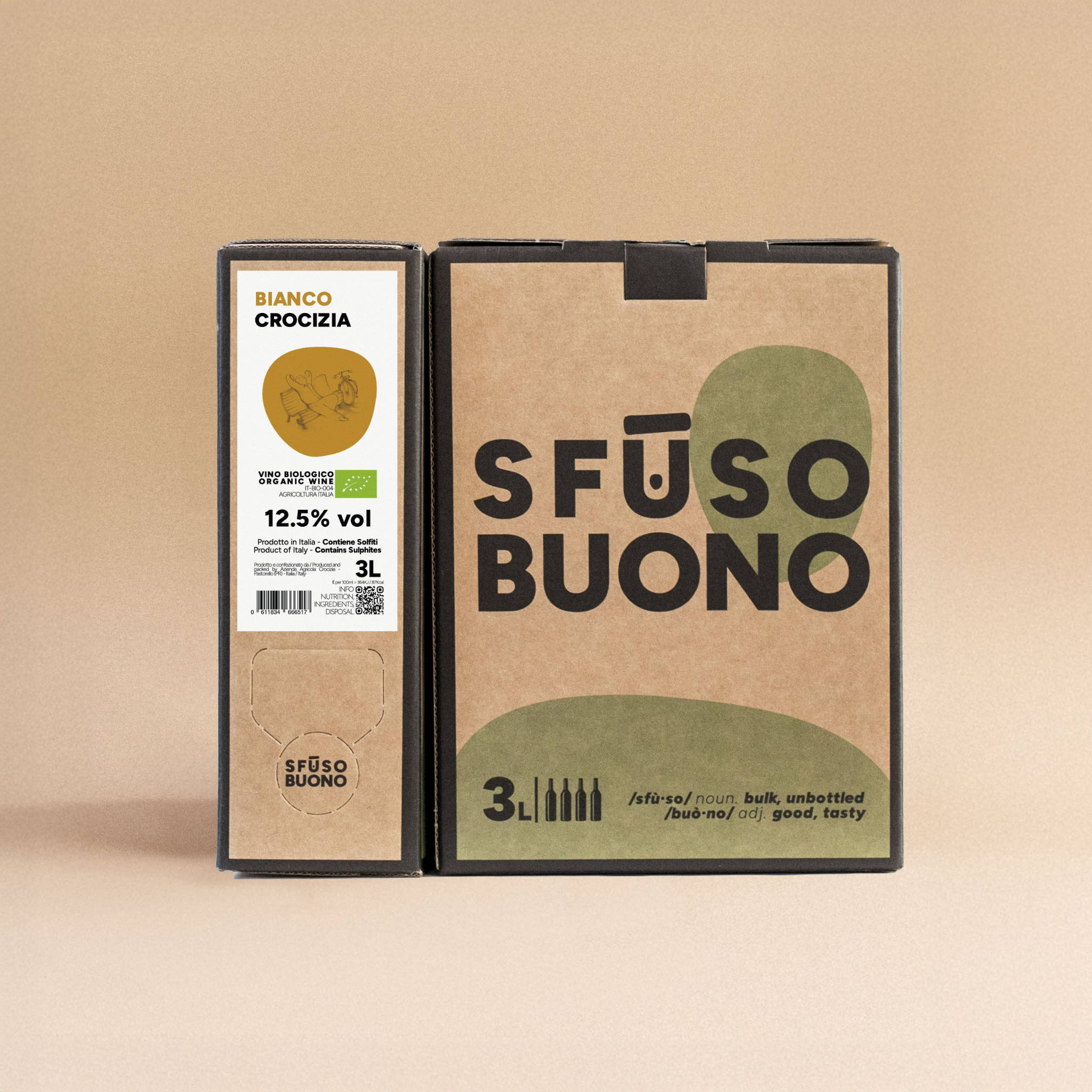 Vino Bianco Macerato Bio 3L - Crocizia