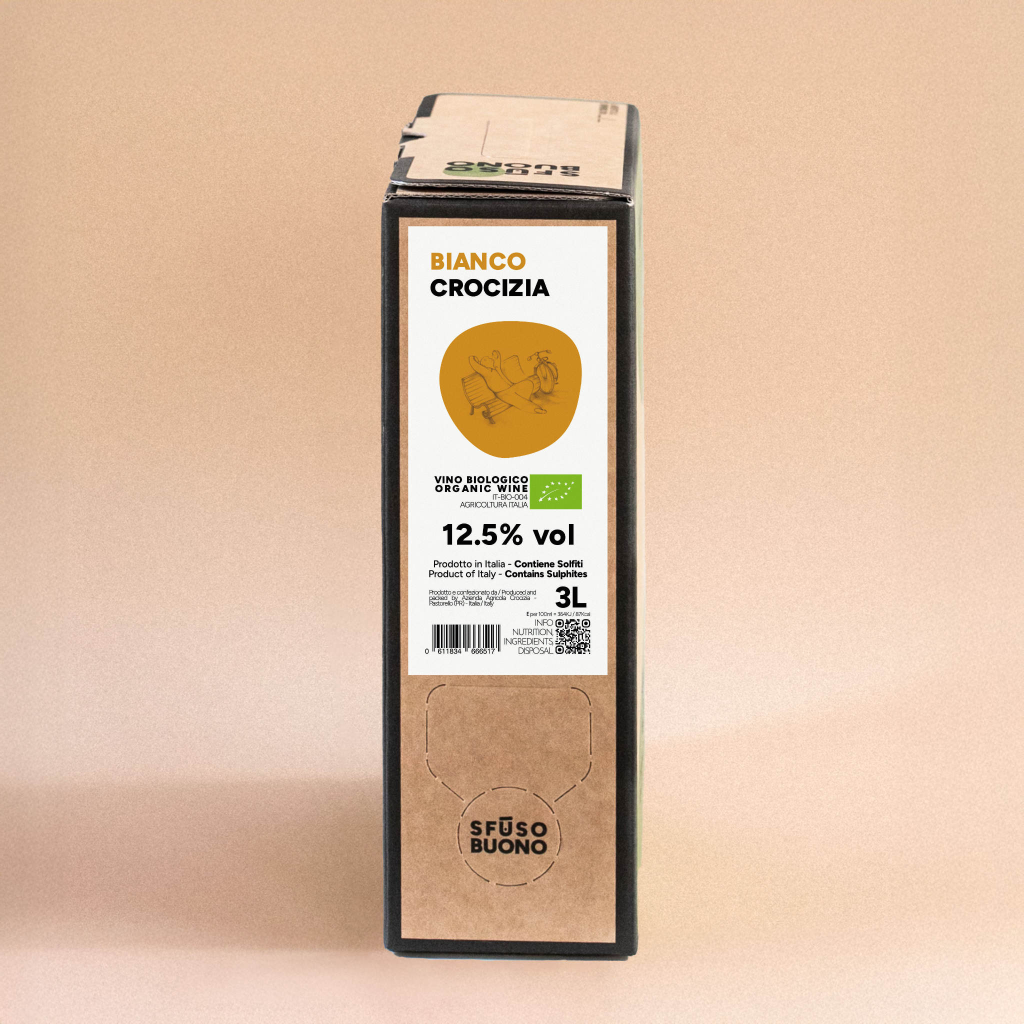 Vino Bianco Macerato Bio 3L - Crocizia