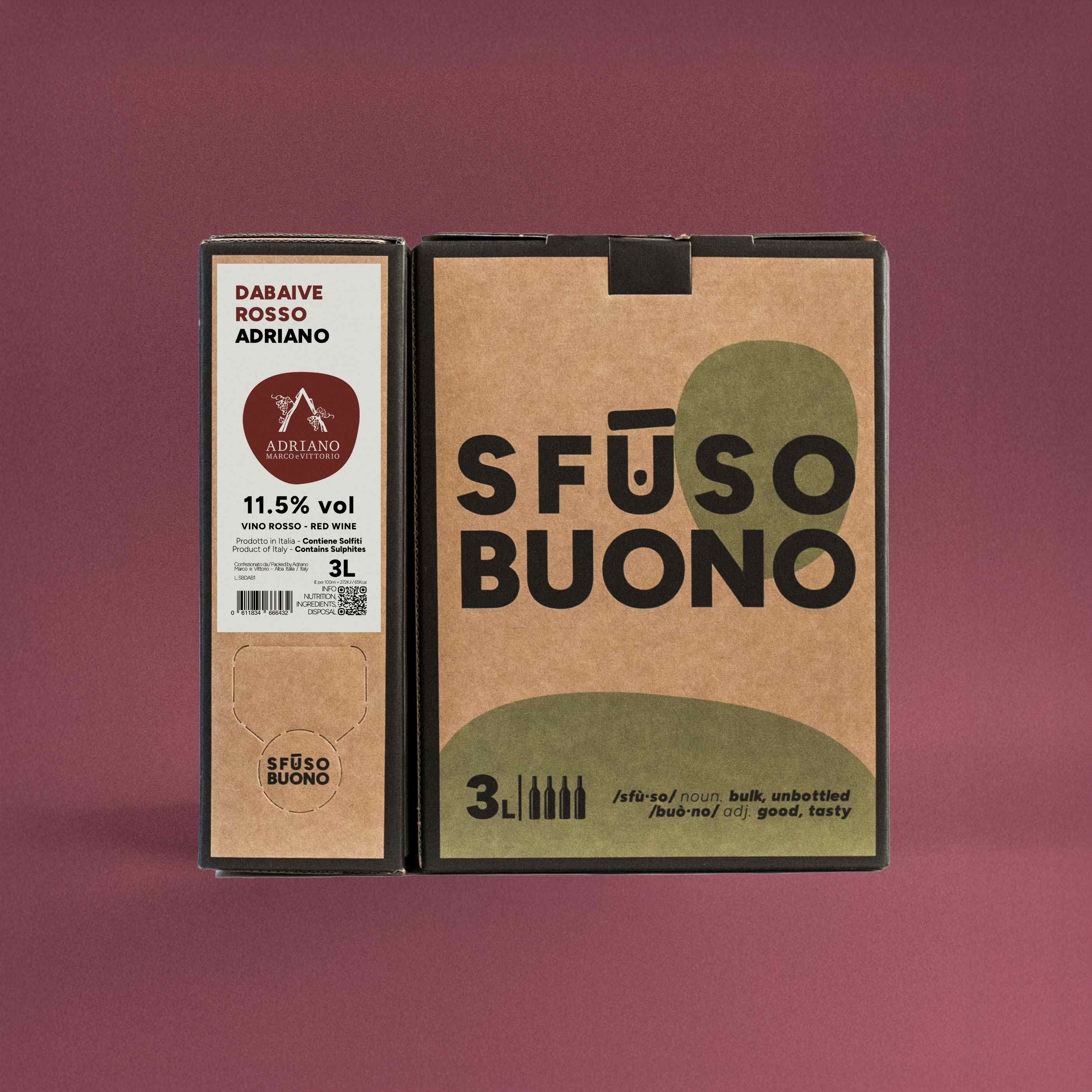 Dabaive Rosso Vino Rosso 3L - Adriano