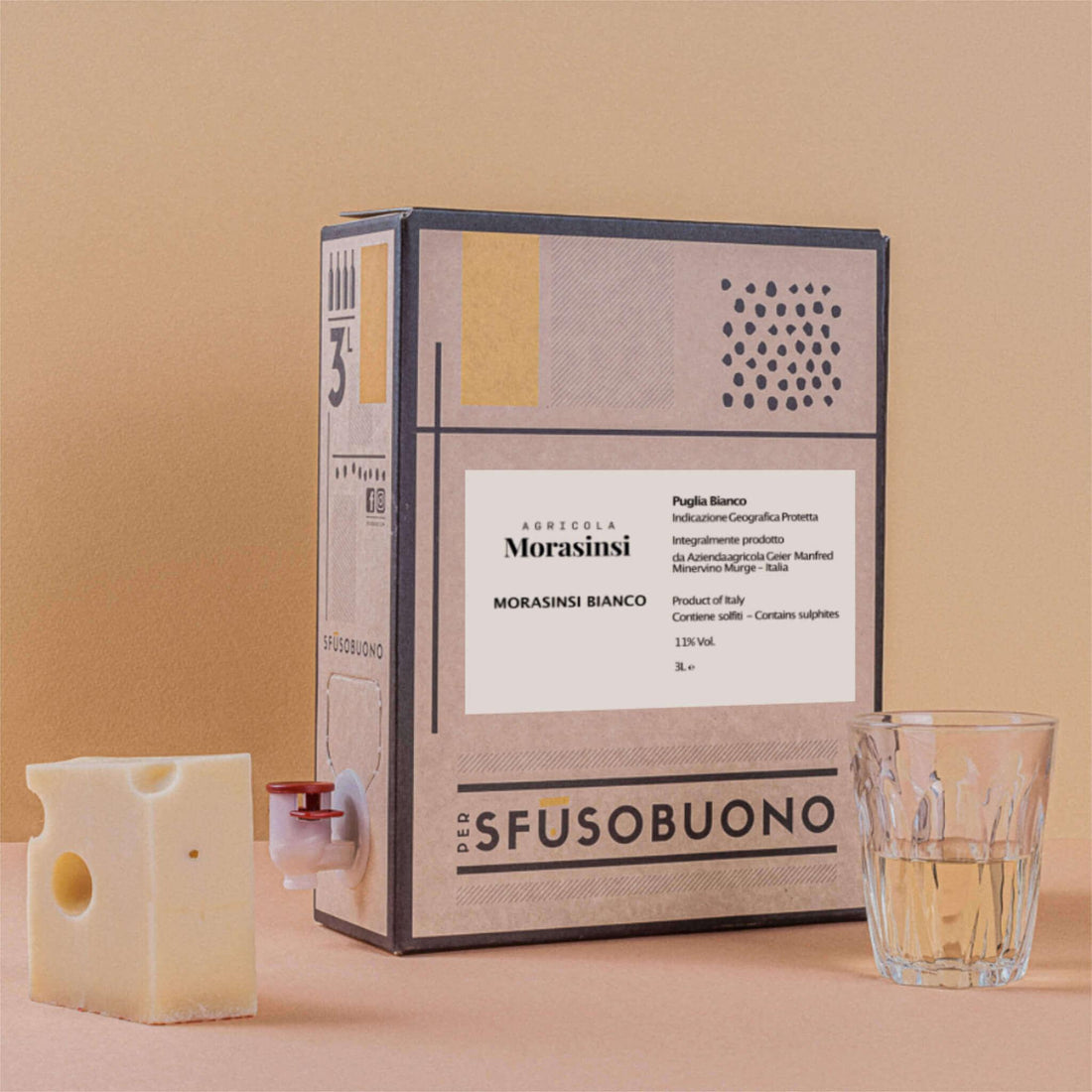Vino Bianco Puglia IGT 3L - Morasinsi - Sfusobuono